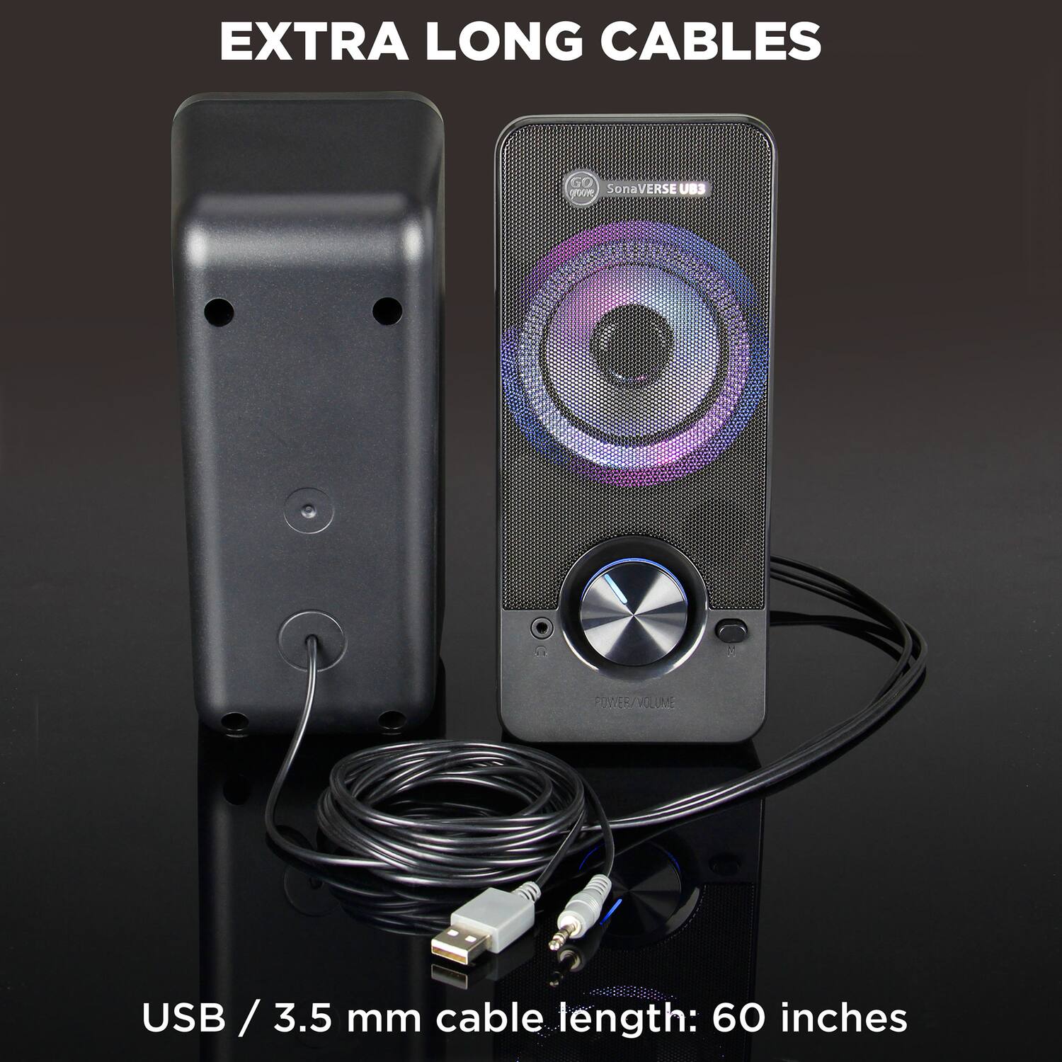 EXTRA LONG CABLES

SonaVERSE UB3

USB / 3.5 mm cable length: 60 inches