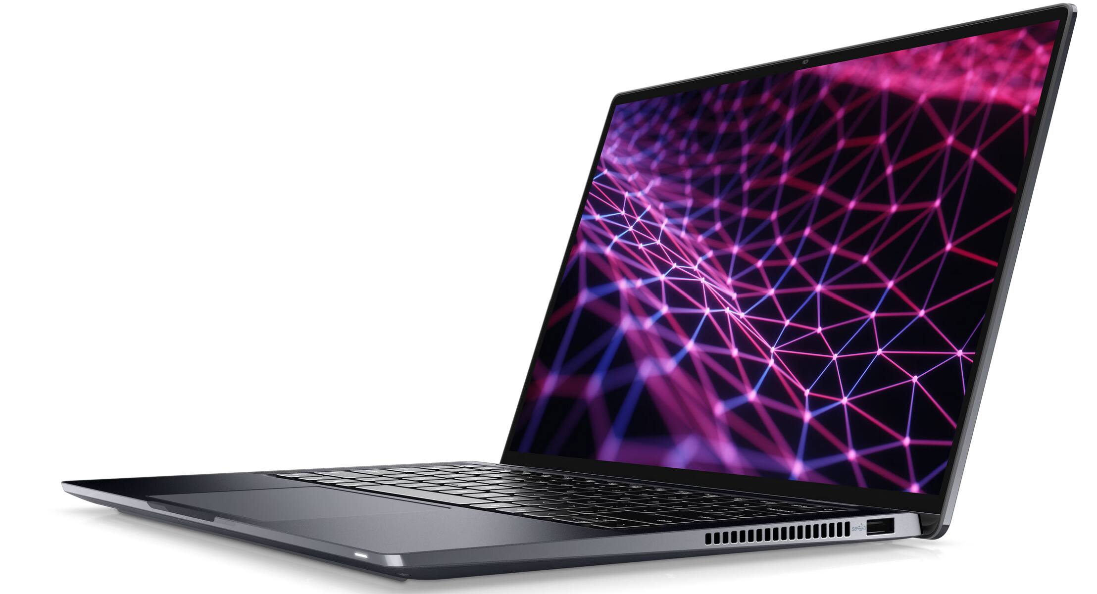 Angle. Dell - Latitude 9430 2-in-1 Convertible, 12th Gen Intel i5, 16GB RAM, 256GB NVMe, 14"QHD+ Touch, Backlit KB, Business Laptop PC - Black.