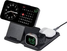 UAG - 3-in-1 Travel/Desktop Wireless Charger + Case Black - Black