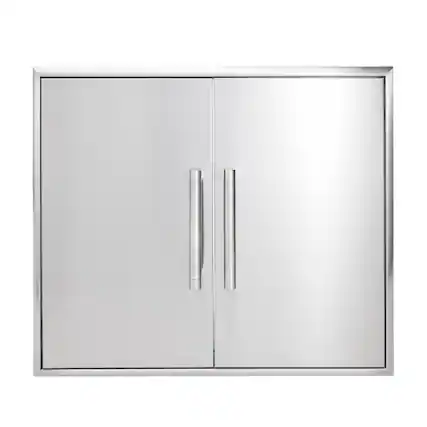 Front. Coyote Outdoor Living - Coyote Outdoor Living 36" Double Access Door - Stainless Steel.