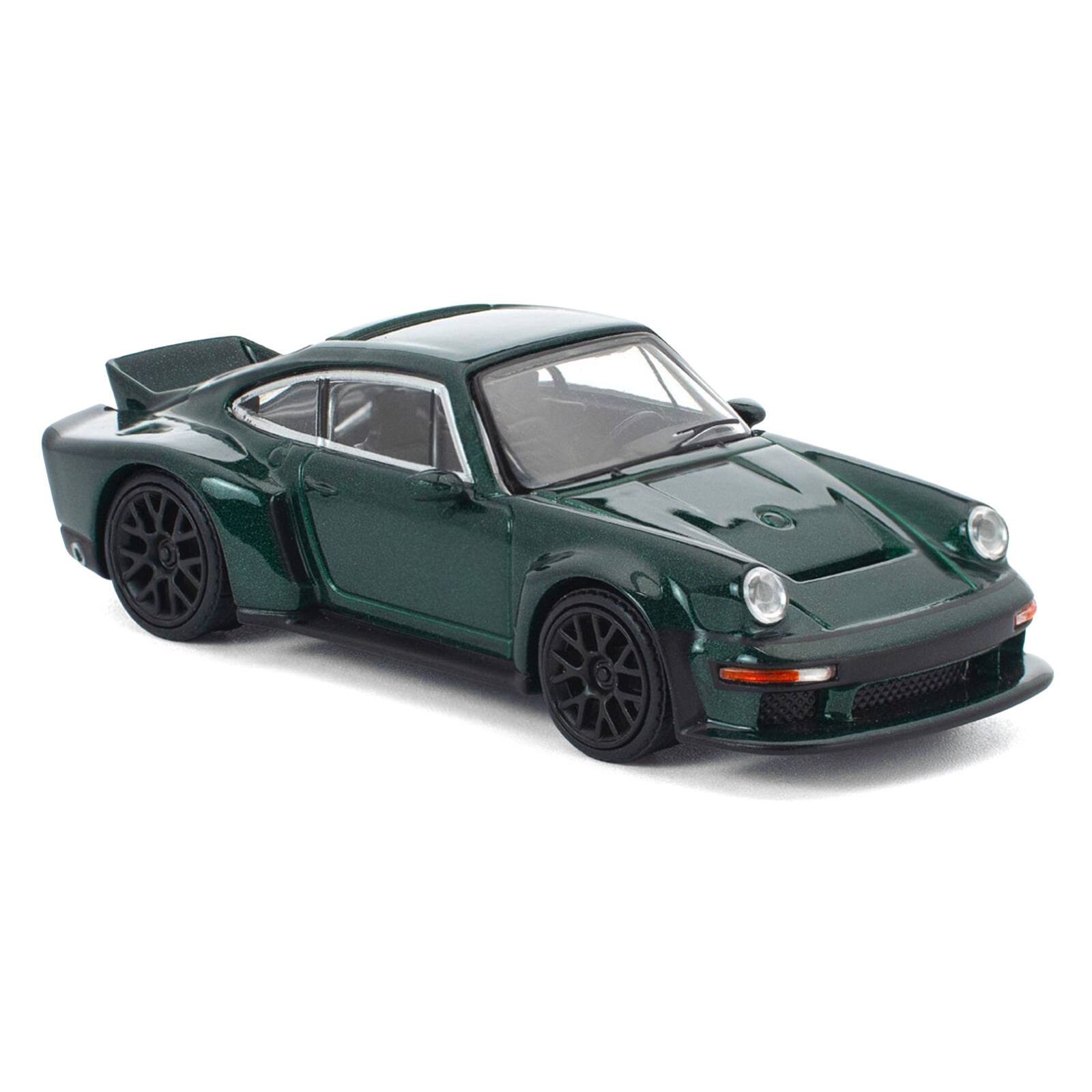 Alt View 2. Pop Race - Singer DLS Turbo Green Metallic 1/64 Diecast Model Car by Pop Race.
