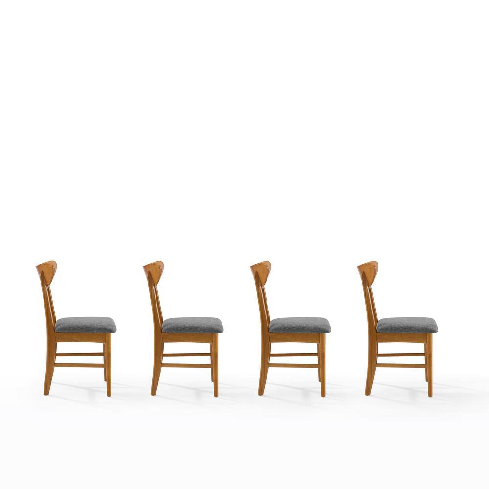 Alt View 2. Crosley Furniture - Landon 4-Piece Wood Dining Chair Set - Brown.