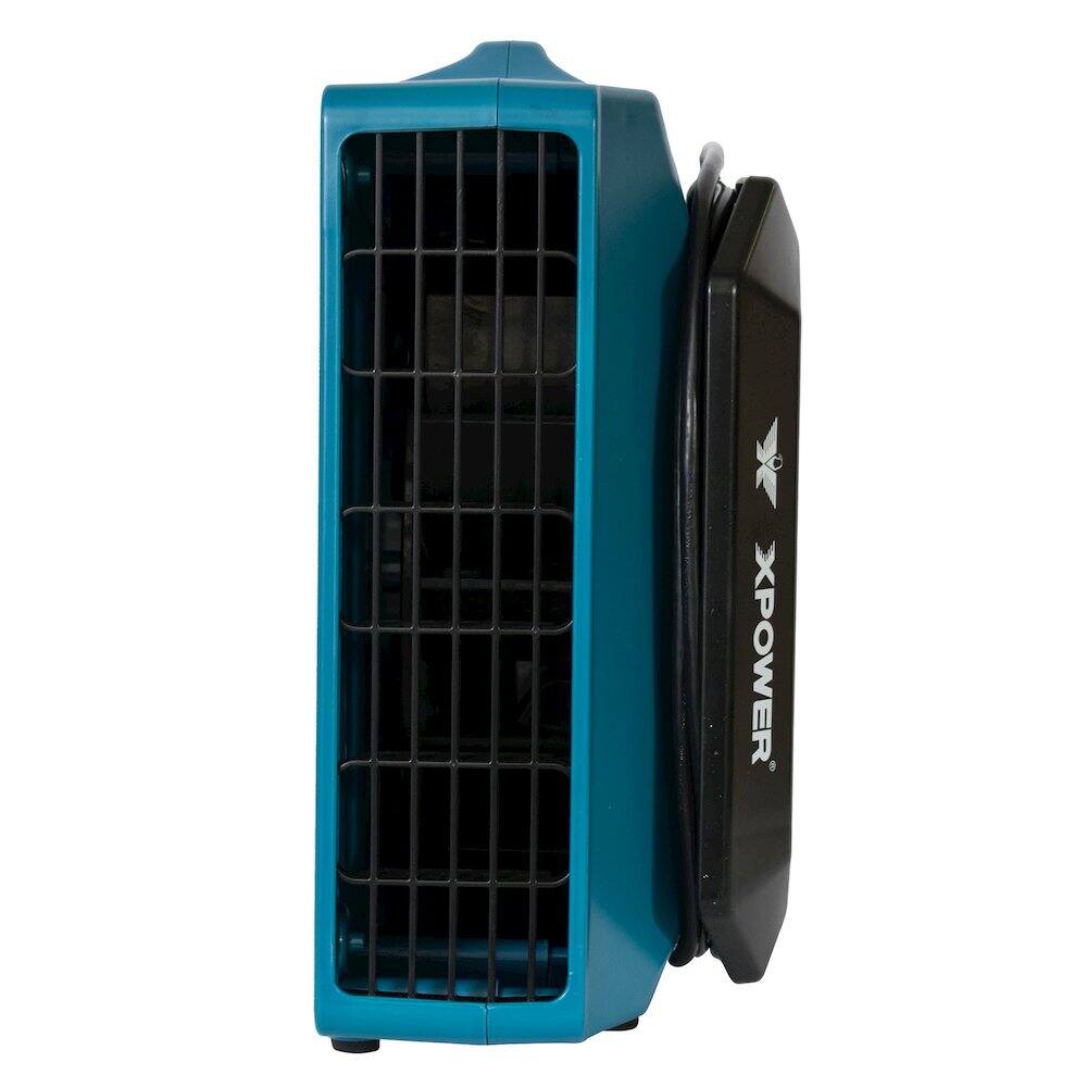 Alt View 7. XPOWER - 1/3 HP 1150 CFM 5 Speed Sealed Motor, Carpet Dryer - Blue.