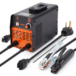 VEVOR - Stick Welder, 200A ARC/Lift TIG 2-IN-1 Welding Machine with IGBT Inverter 110V/220V Portable MMA Welder Machine - Orange;Black