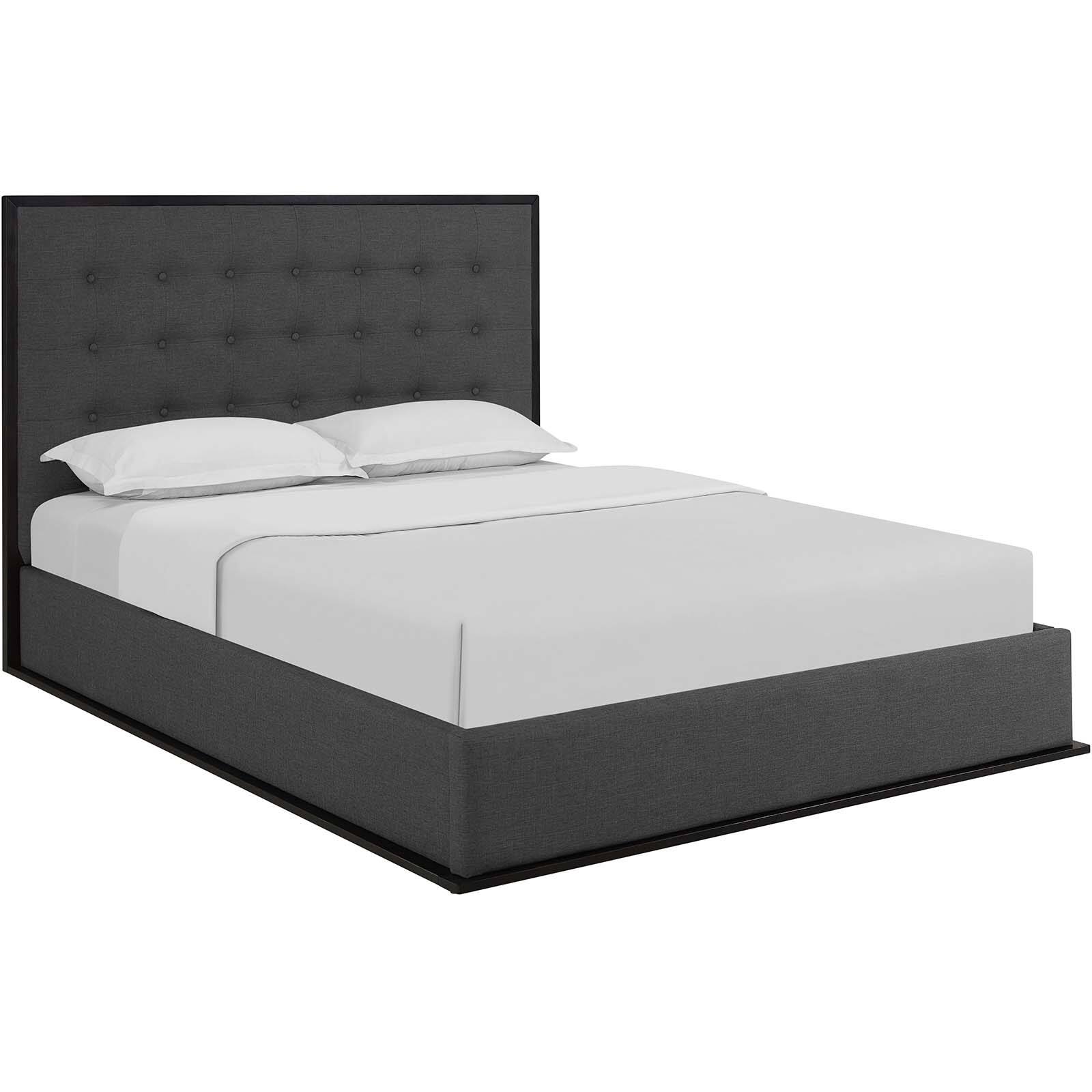 Angle. Modway - Adair Spindle Metal Twin Platform Bed - Black.
