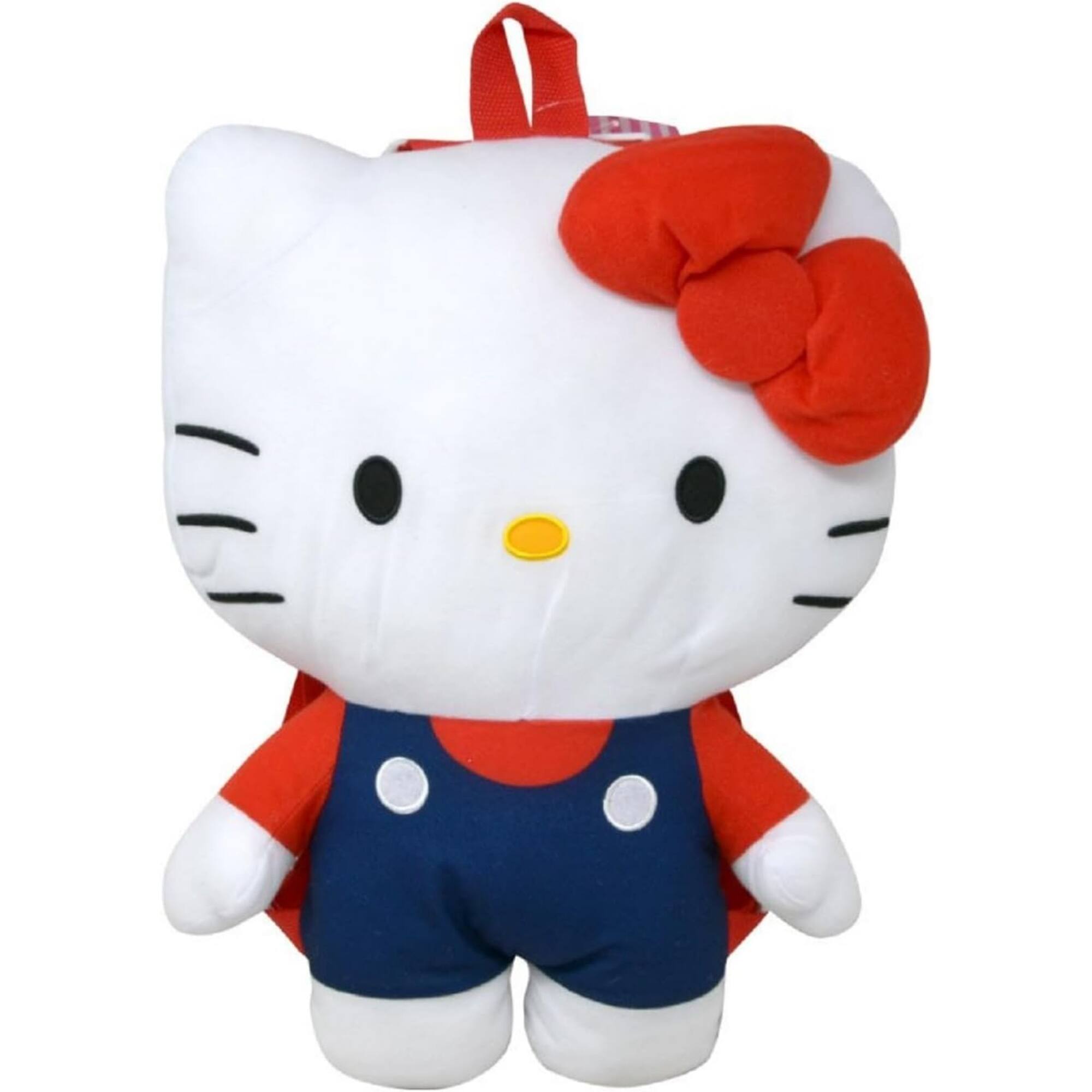 Hello Kitty - 16” Plush Backpack Soft Character Bag - Black