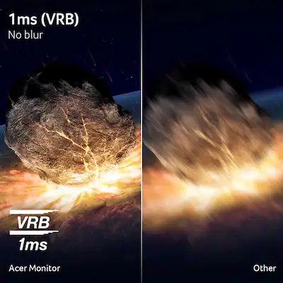 Acer - Nitro ED340CUR Gaming 34” 1500R 21:9 Curved QHD 200Hz 1ms FreeSync Premium Gaming Monitor with HDR10 (DisplayPort, HDMI) - Black