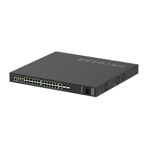 Back. NETGEAR - Netgear AV Line M4250 GSM4230P 24-Port Gigabit PoE+ Compliant Managed Network Switch with SFP (300W).