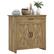 Front. Homcom - Sideboard Cabinet with Barn Doors Kitchen Buffet Cabinet with Drawer and Adjustable Shelf Natural - Natural Wood.
