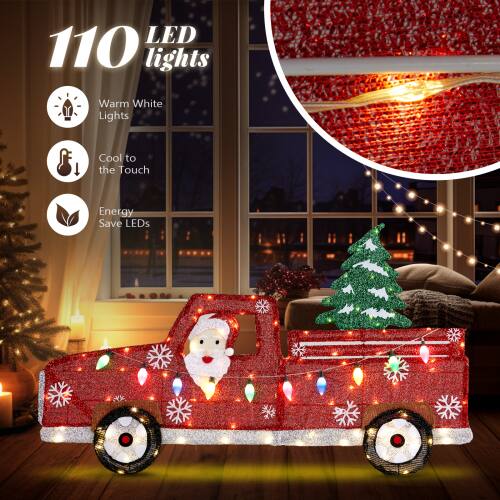 110 LED lights  
Warm White Lights  
Cool to the Touch  
Energy Save LEDs