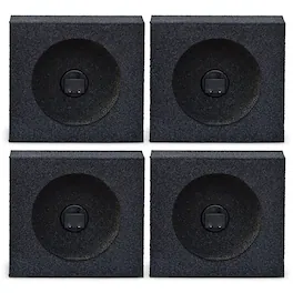 QPower - QBomb 6.5" Bedliner Spray Car Speaker Box Enclosures, Pair (2 Pack)
