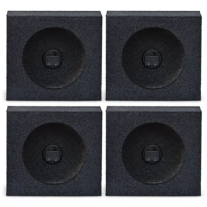 Front. QPower - QPower QBomb 6.5" Bedliner Spray Car Speaker Box Enclosures, Pair (2 Pack).