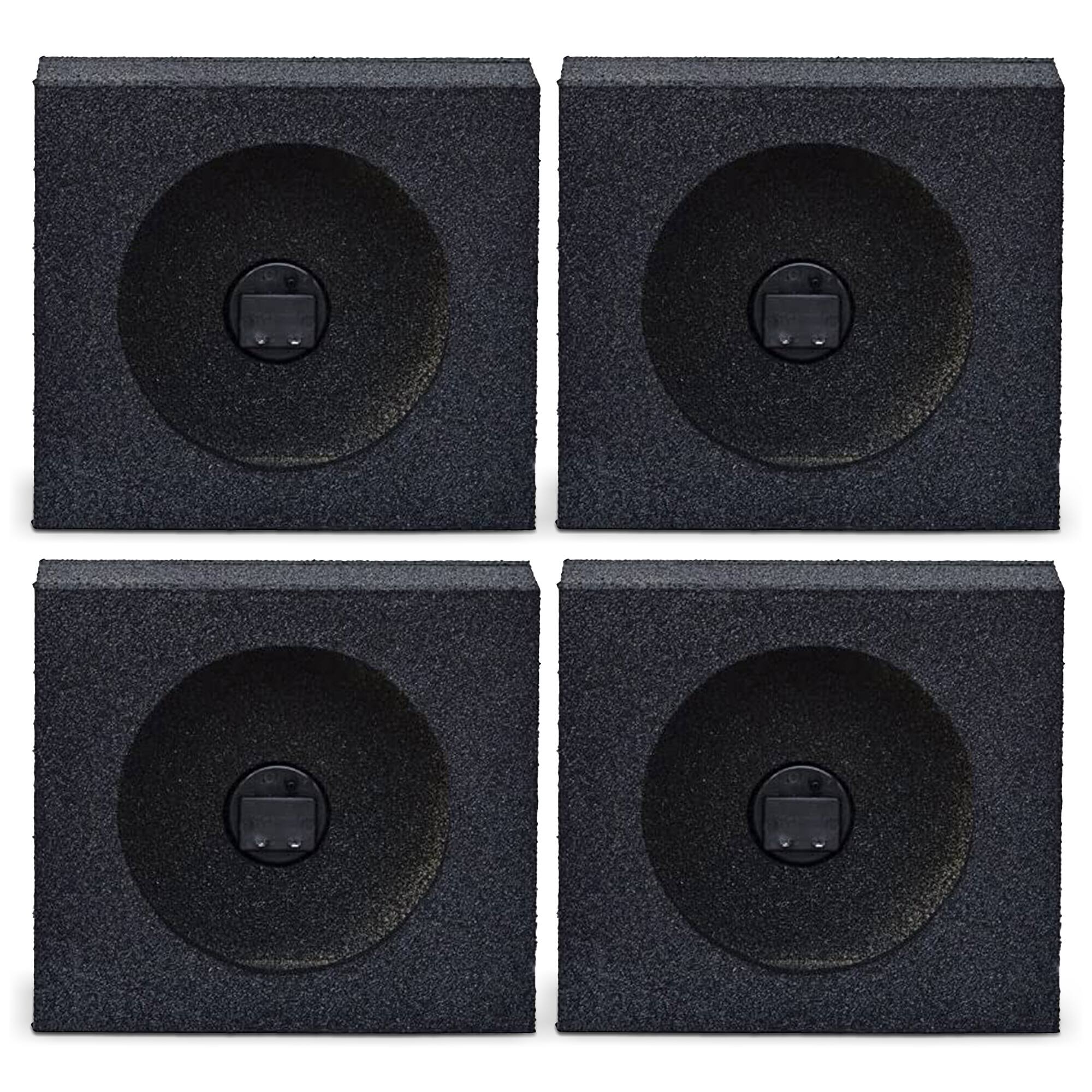 Front. QPower - QPower QBomb 6.5" Bedliner Spray Car Speaker Box Enclosures, Pair (2 Pack).