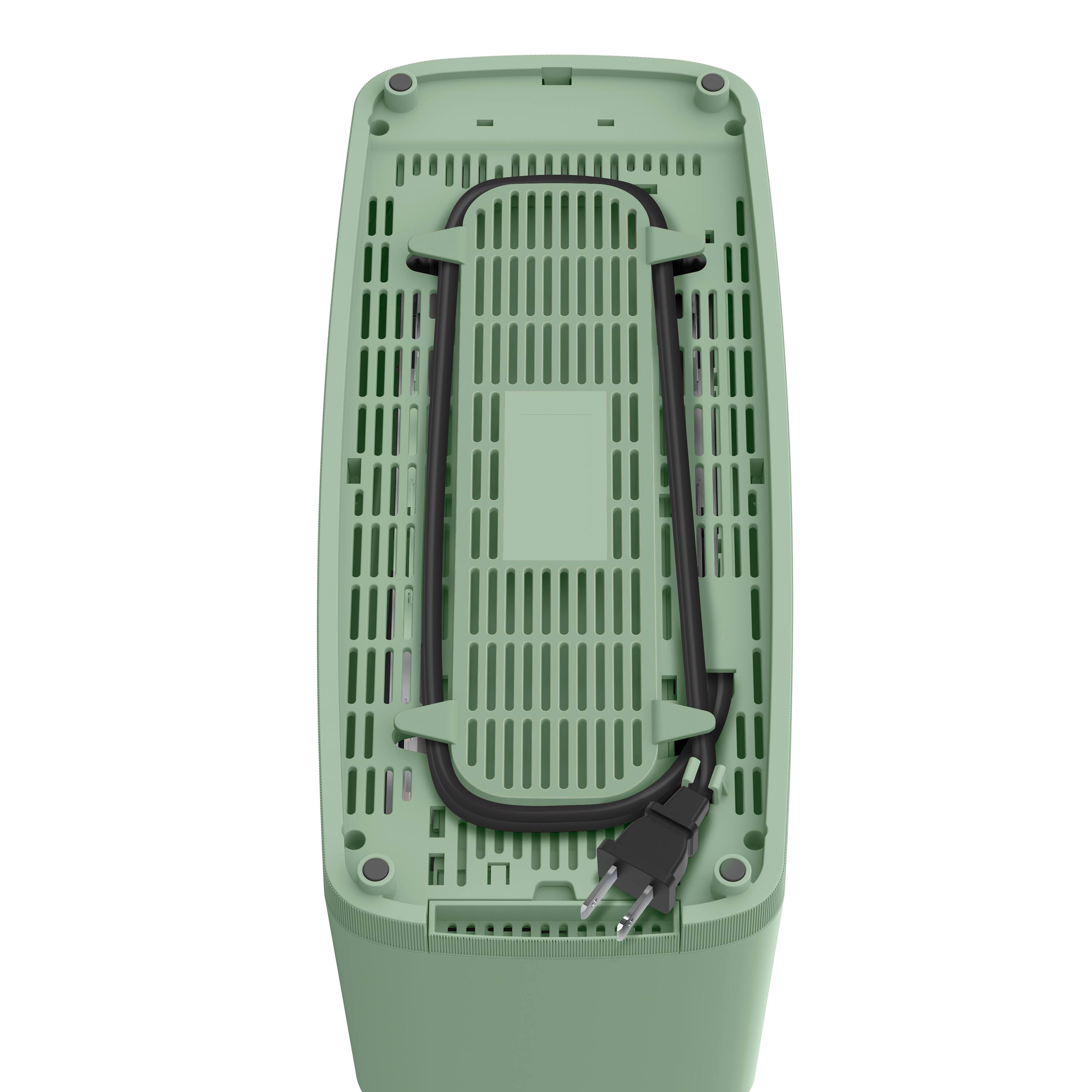 Left. Bella - Fits-anywhere Kitchenware: 4-Slice Slim Toaster with Long Wide Slots - Seaglass.