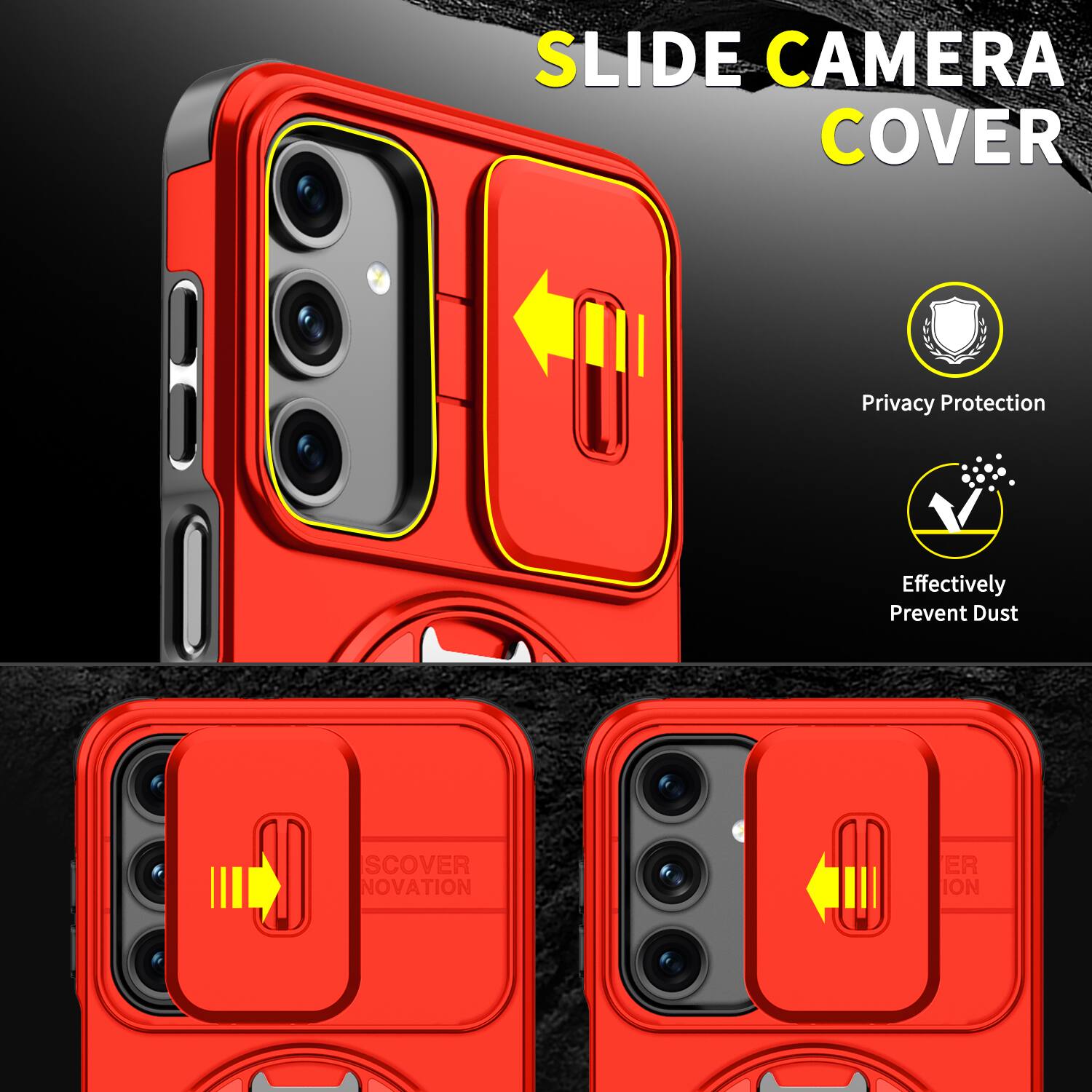 SLIDE CAMERA COVER

Privacy Protection

Effectively Prevent Dust

SCOVER NOVATION