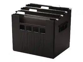 Esselte - DecoFlex Large Capacity Desktop File Box, Letter Size - Black