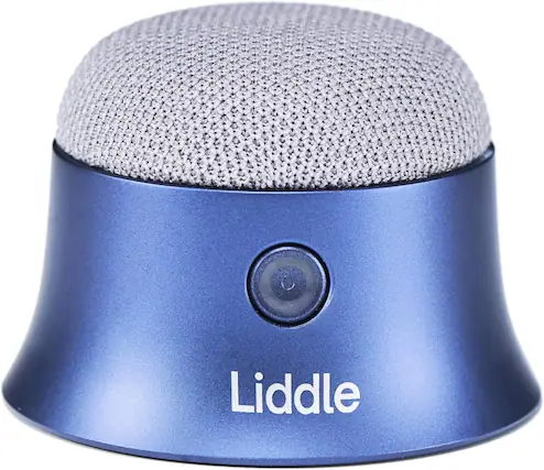 Front. Liddle Speaker - Liddle Speaker Pro - Magnetic Portable Bluetooth Speaker - Blue.