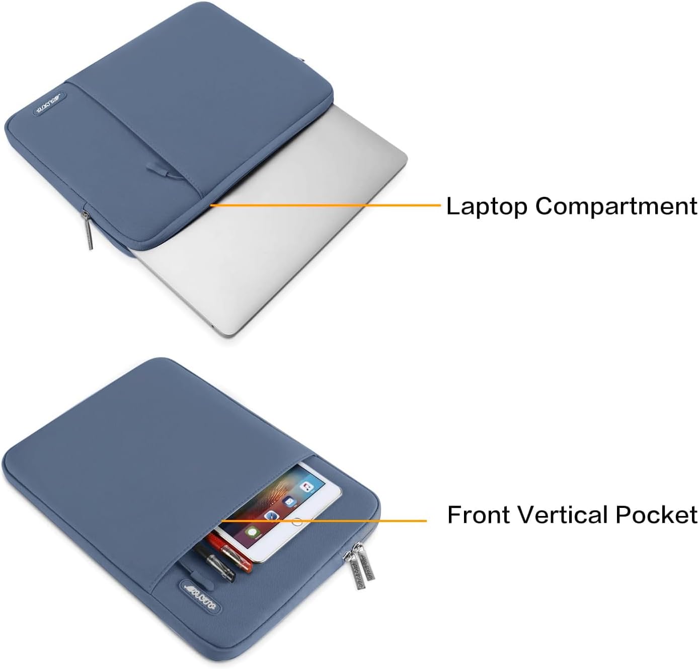 - Laptop Compartment
- Front Vertical Pocket