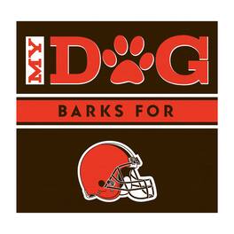 Imperial - Cleveland Browns 10" x 10.5" Dog Barks Wall Art - Multicolor