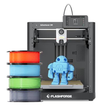 Flashforge Adventurer 5M 3D Printer Bundle with 4 Rolls HS PLA Flashforge Adventurer 5M 3D Printer Bundle with 4 Rolls HS PLA