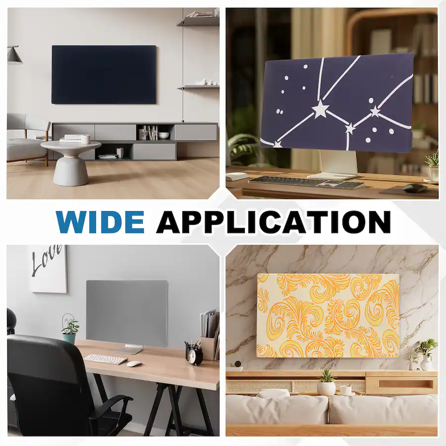 Unique Bargains Monitor Dust Cover Anti Static Dustproof Protective ...