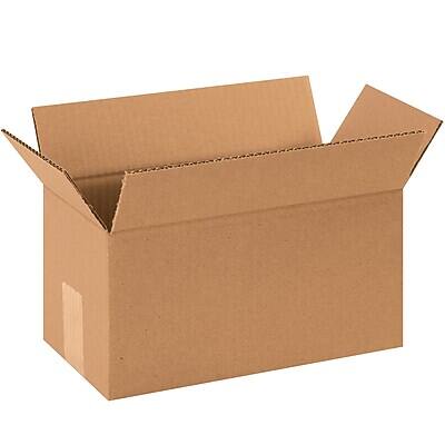 Front. The Packaging Wholesalers - 12" x 6" x 6" Shipping Boxes, 32 ECT, 25/Bundle (1266) - Kraft.