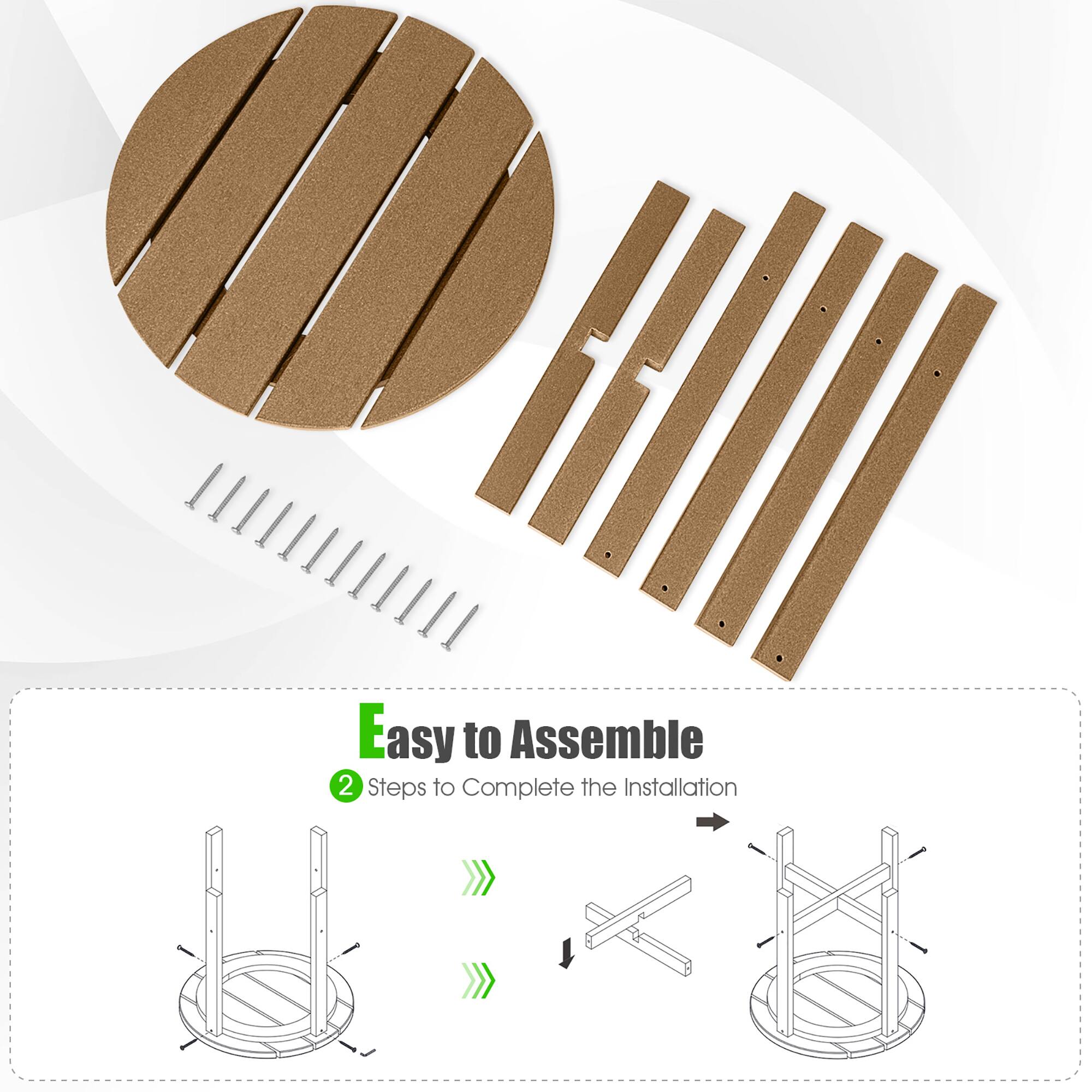 Easy to Assemble: 2 Steps to Complete the Installation