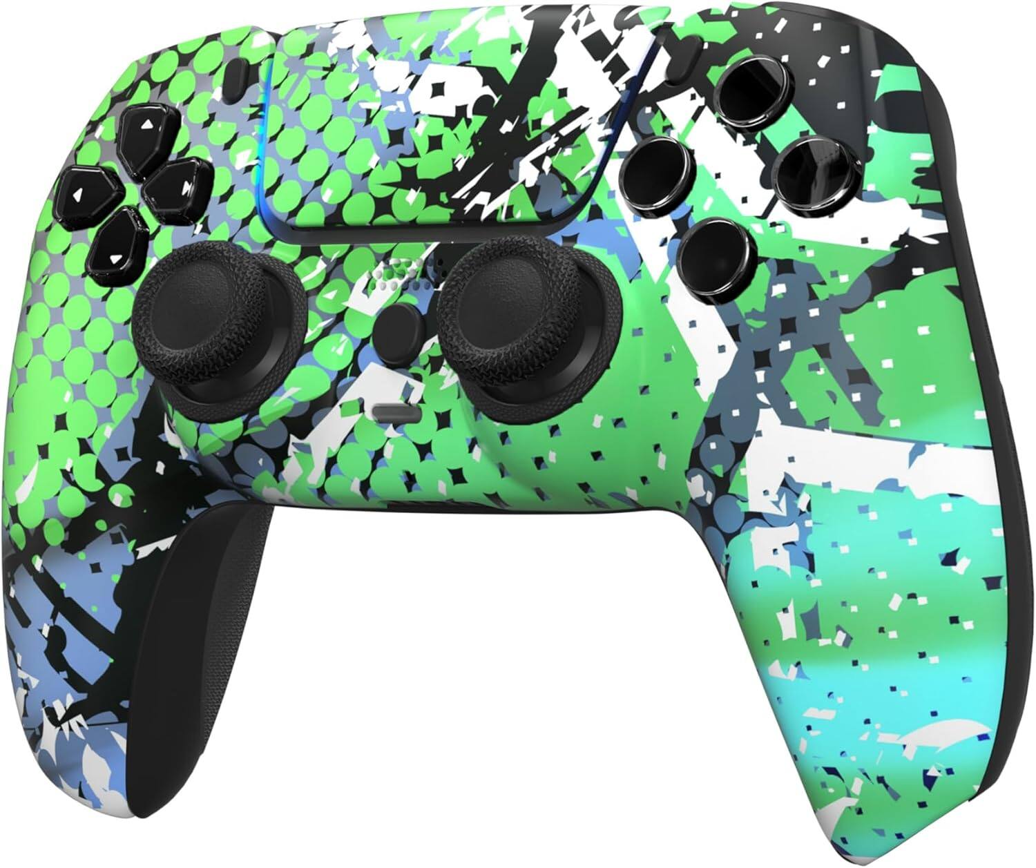 Angle. Custom Controllerzz - Custom Wireless Controller for PS5 - Swamp Fade.
