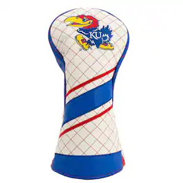 Team Golf - Kansas Jayhawks Striped Quilted Driver Headcover - Multicolor