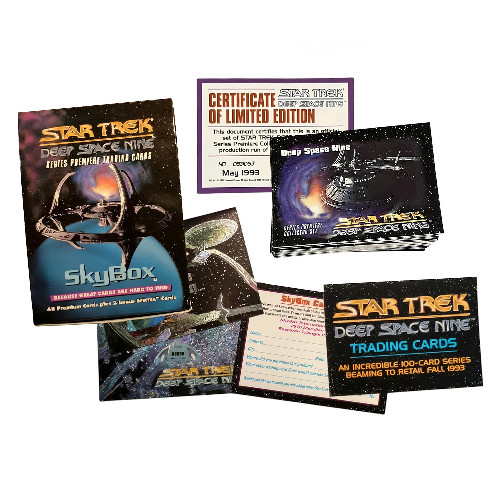 Skybox Press - Star Trek Deep Space Nine 1993 Skybox Premiere Card Set | 48 Cards - Black price history on PriceWatchPro