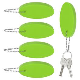 Unique Bargains - Floating Keychain, Bright Color Key Float Keyring Holder Waterproof, 5pcs - Fits Boating/Fishing/Swimming/Water Sports - Light Green