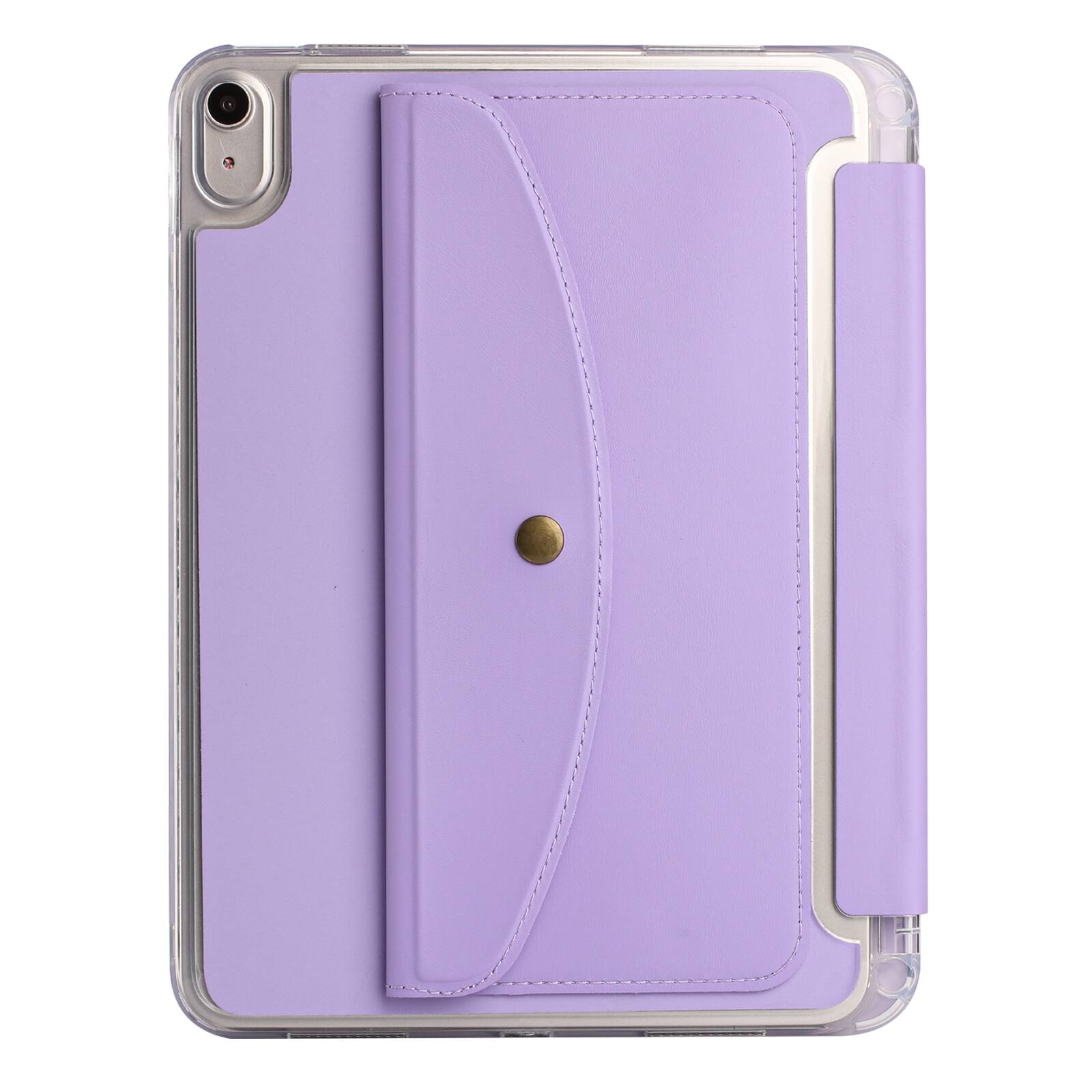 Alt View 6. Dteck - for Apple iPad (A16) 11" 2025 & iPad 10th Gen 2022 Y-Fold Tablet Case,Shockproof Cover with Wallet Pockets & Pen Holder - Purple.