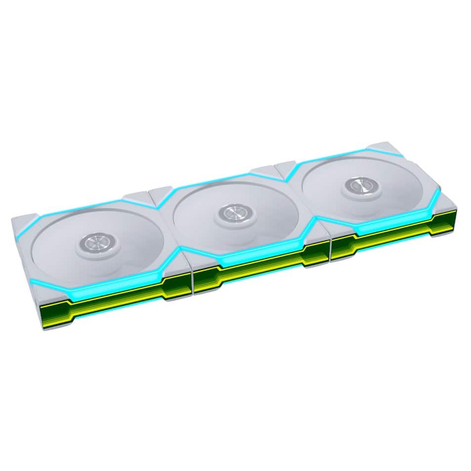 Lian Li - UNI FAN SL Flex 120mm Reverse Blade ARGB Fan, 3 Pack, Controller Included - (12RSL1F3W) - White price history on PriceWatchPro