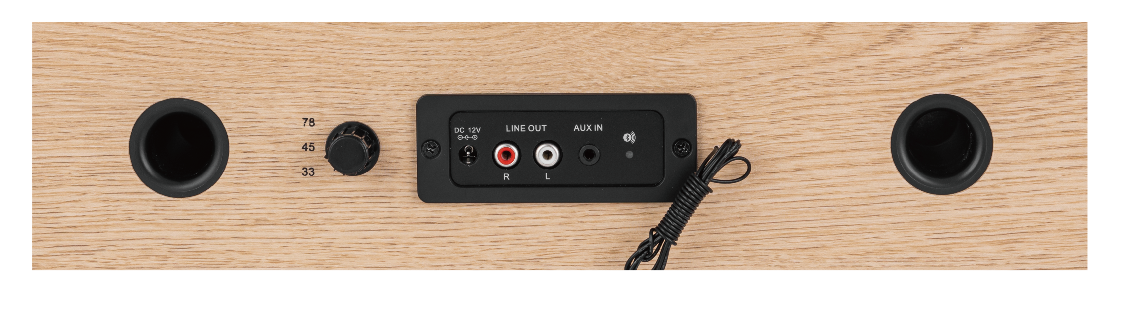 78 45 DC 12V 0-0-00 LINE OUT AUX IN 33 R L