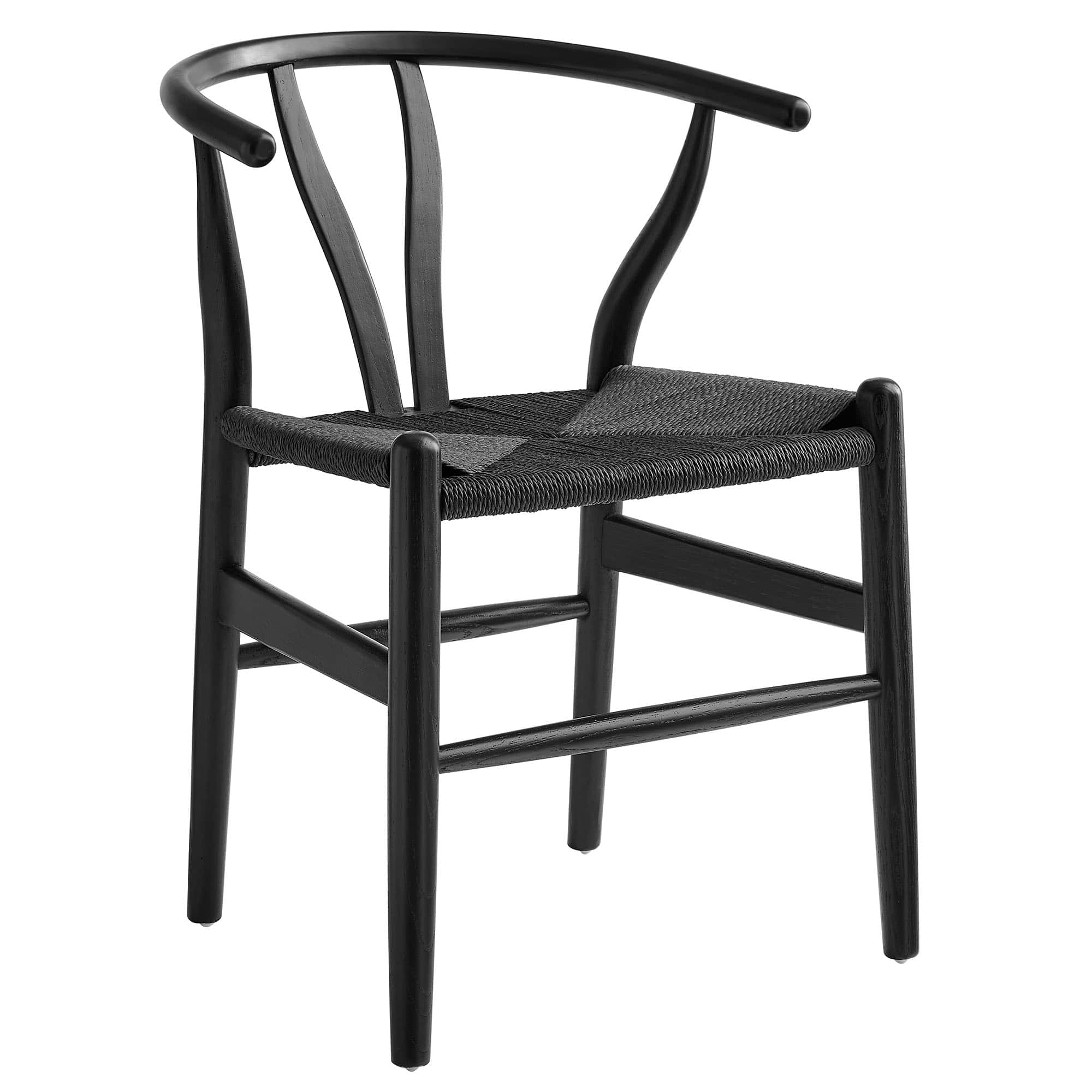 Amish 29" Wood Dining Chair by Modway - Black
