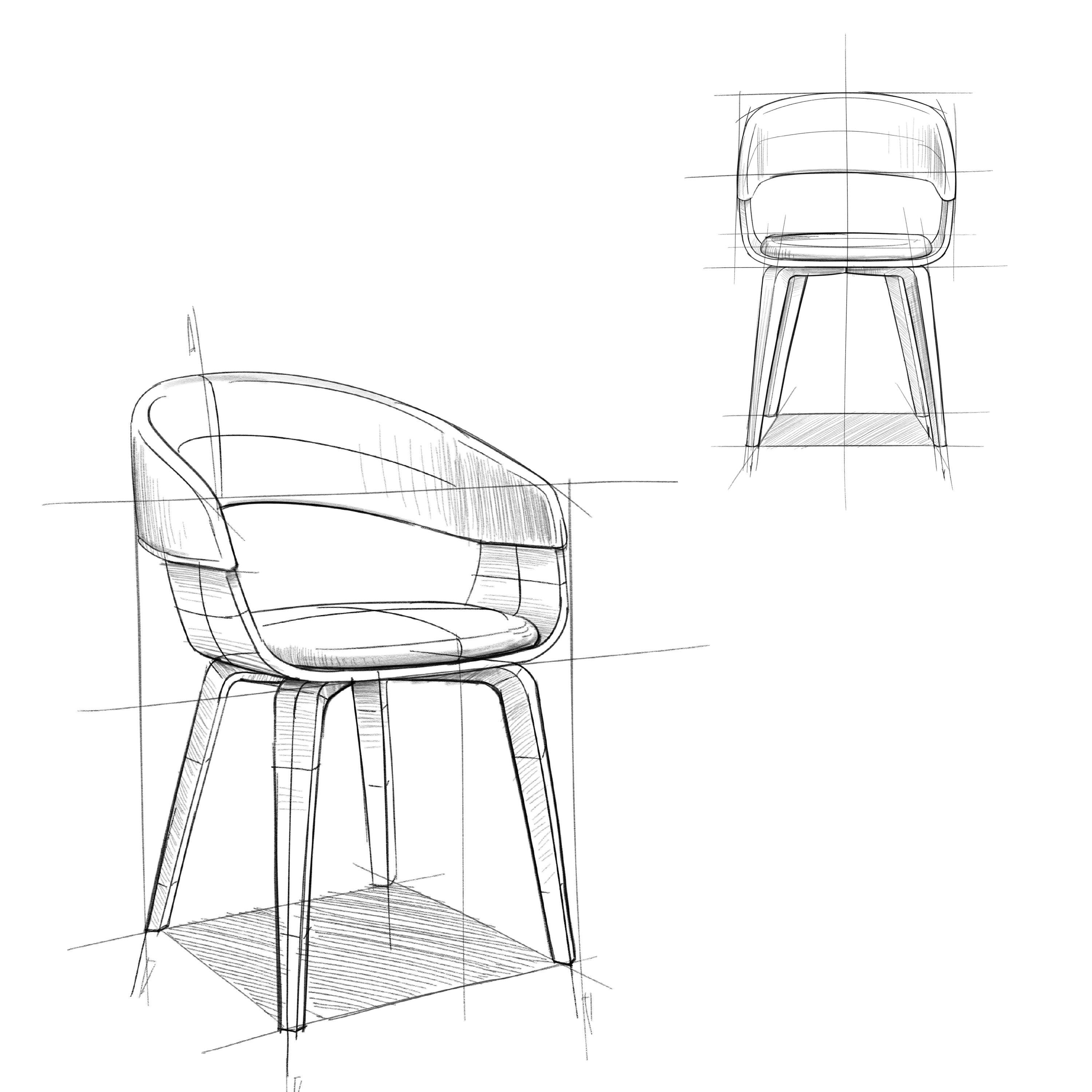 Alt View 18. Simpli Home - Lowell Mid Century Modern Bentwood Dining Chair in Charcoal Grey Linen Look Fabric - Charcoal Gray.