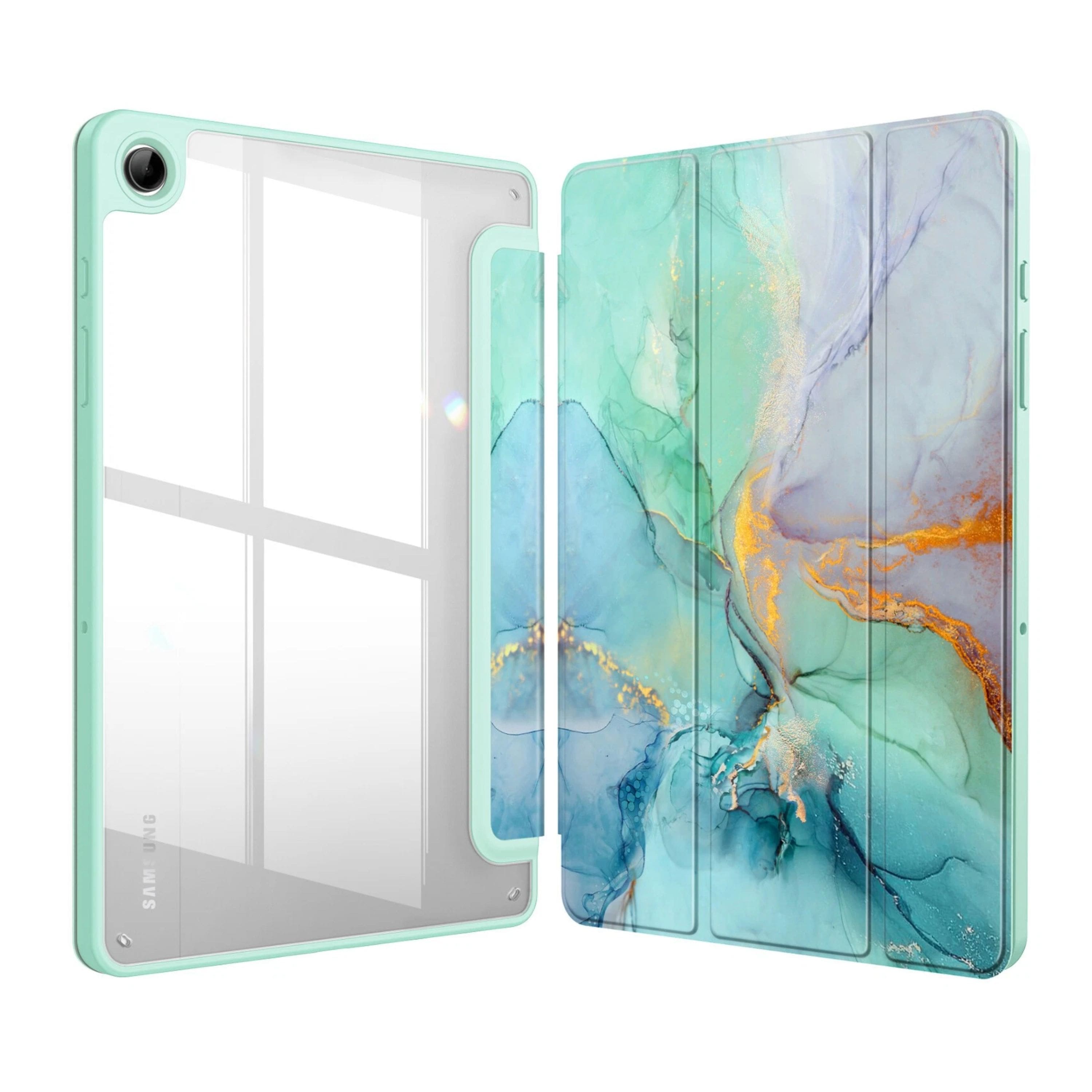 Kitcheniva - Shockproof Slim Case For Samsung Galaxy Tab A11+ 2025/A9+ - Emerald Marble price history on PriceWatchPro