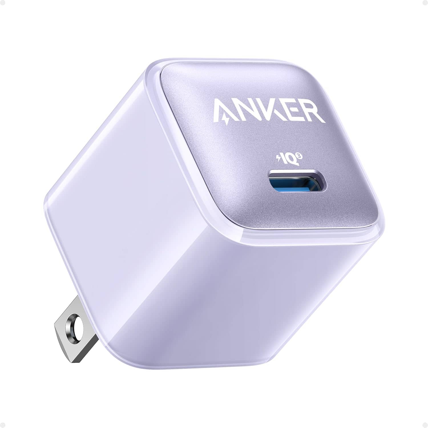 Anker - USB C Charger Block - Purple