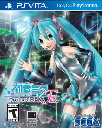 PSVITA. Only On PlayStation.
Project DIVA 2nd
TEEN ESRB
Memory Required 6000 KB
Online Interactions and Music Downloads Not Rated by the ESRB
Illustration by KEI
SEGA - T (Teen 13+)