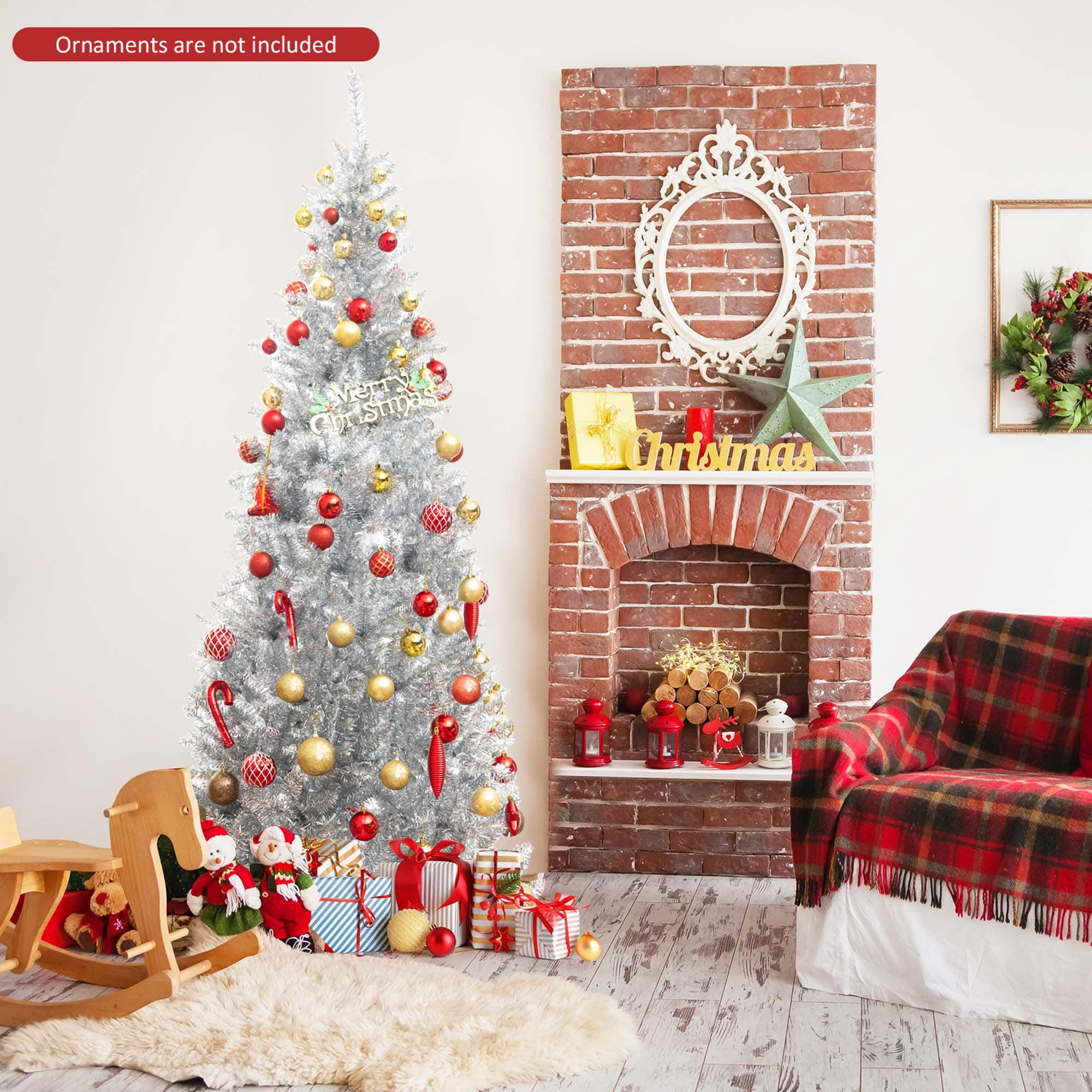 Ornaments are not included. Merry Christmas.