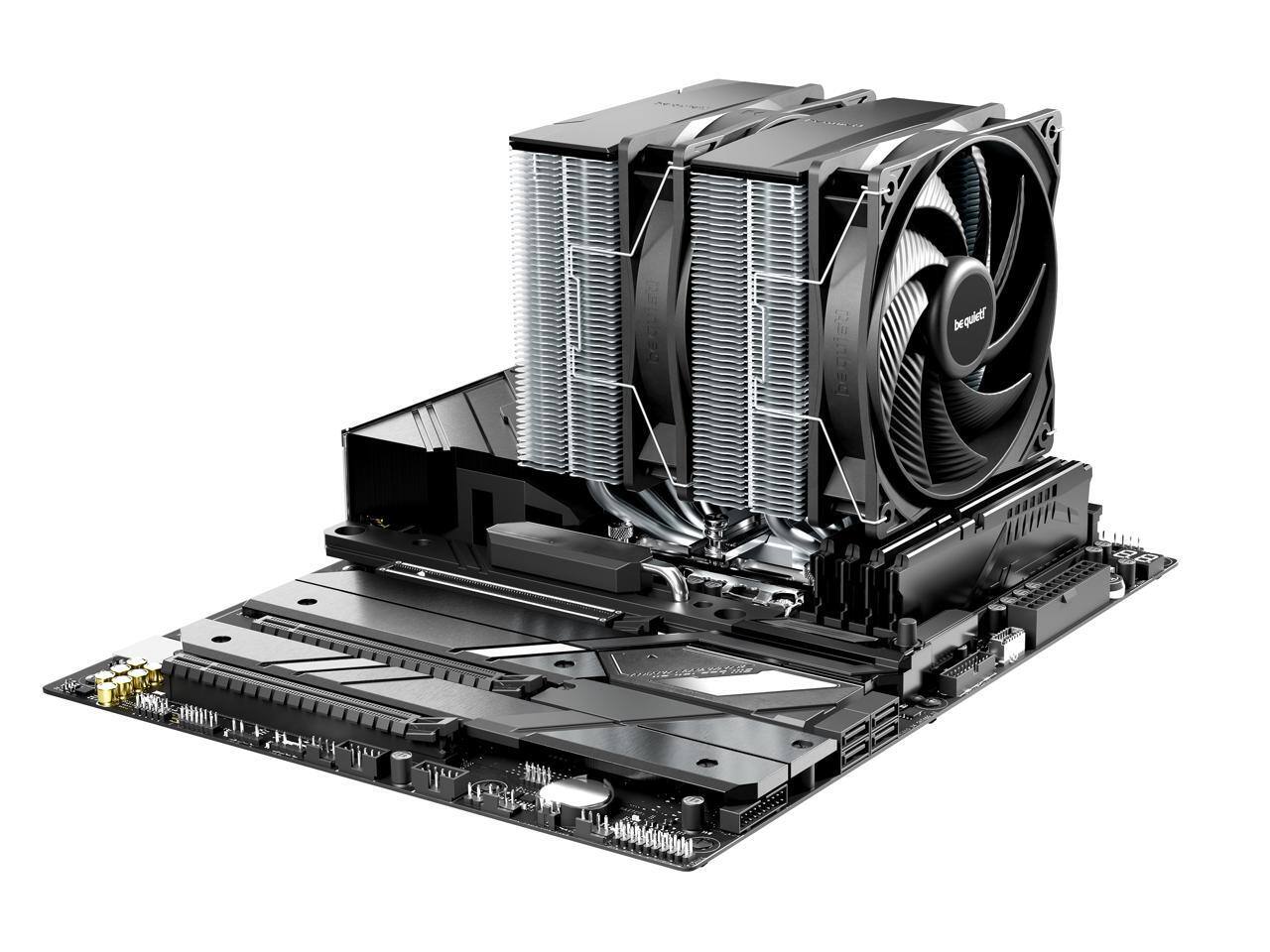 Alt View 3. be quiet! - be quiet! Pure Rock Pro 3 120mm CPU Cooler - Intel 1851/1700/1200/1150/1151/1155 & AMD AM5/AM4 - BK041 - Black.