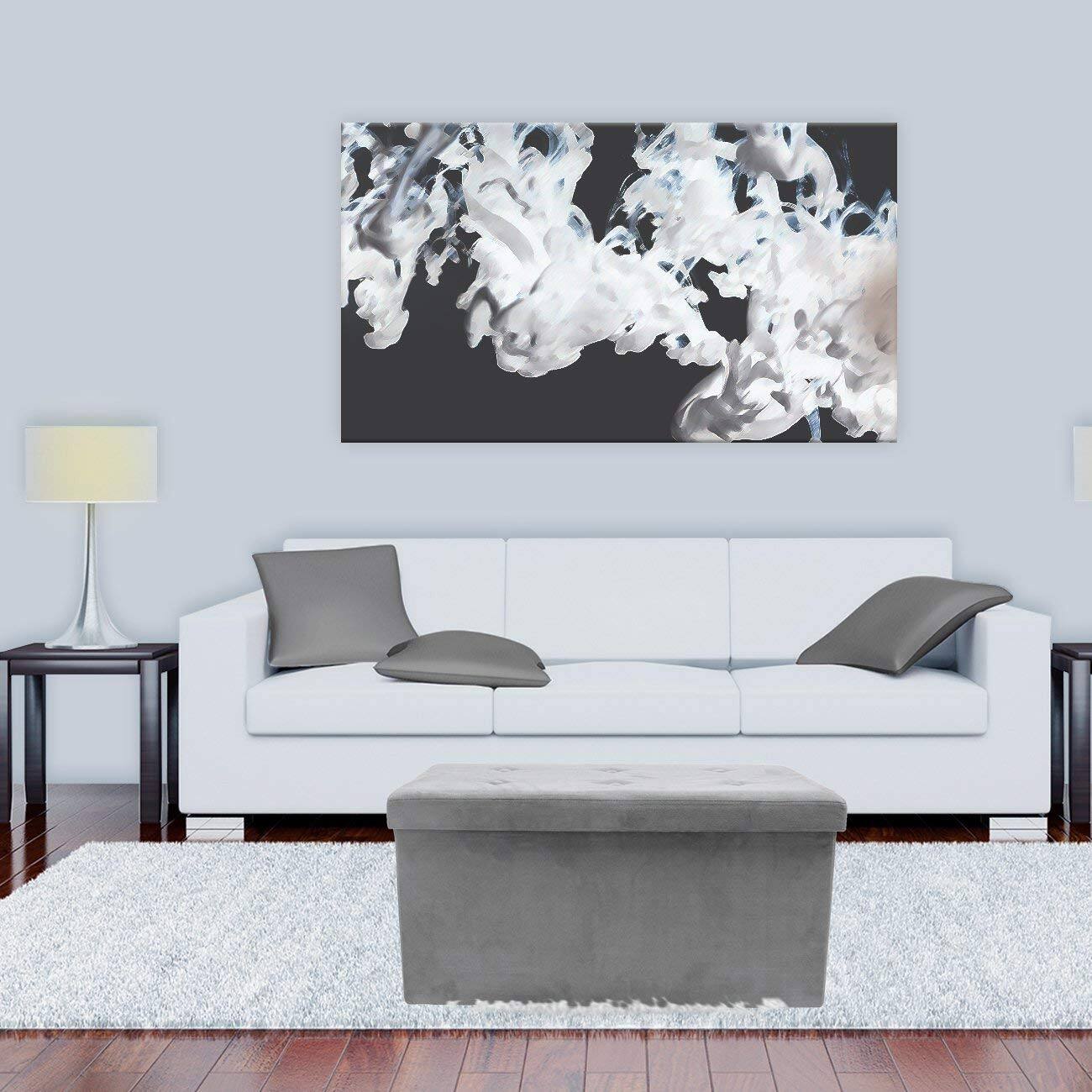 Alt View 2. Sorbus - Sorbus Storage Ottoman Bench, Collapsible/Folding Bench Chest with Cover, Perfect Toy and Shoe Chest, Hope Chest - Gray.