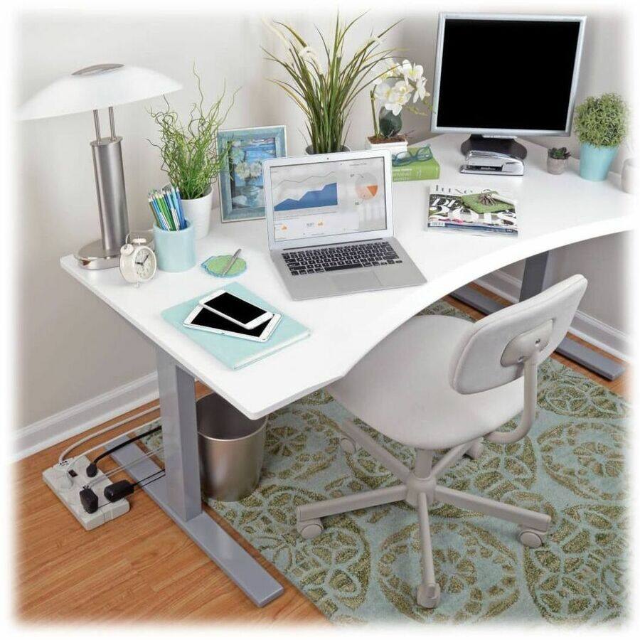 Alt View 4. Tripp Lite - Eaton Tripp Lite Series Protect It! 8-Outlet Computer Surge Protector, 8 ft. (2.43 m) Cord, 2160 Joules, Tel/Modem/Fax - Gray.