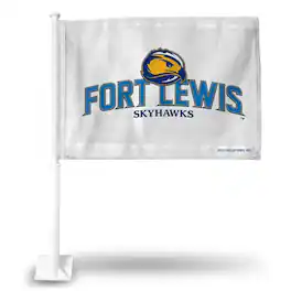 Rico Industries - Fort Lewis Skyhawks 11X14 Window Mount 2-Sided Car Flag - Multi