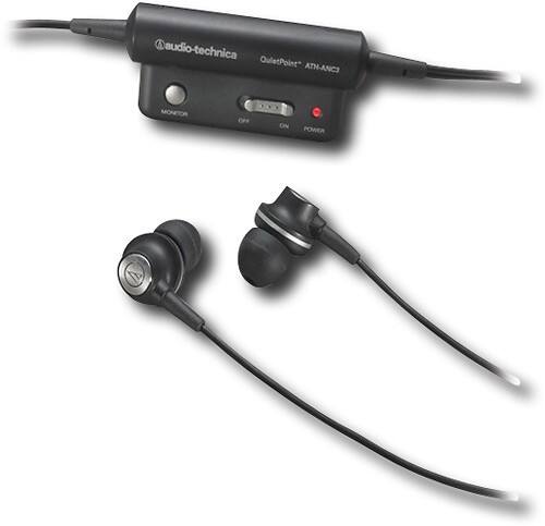 Angle Standard. Audio-Technica - QuietPoint Active Noise-Canceling Earbud Headphones.