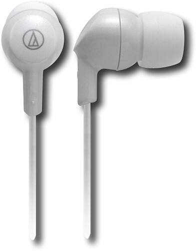 Front Standard. Audio-Technica - Ear Bud Headphones - White.