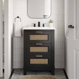 Dixie Bathroom Cabinet Basin Not Included by Modway - Black