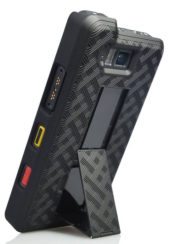 Alt View 4. Nakedcellphone - Case with Stand and Belt Clip Holster Combo for Sonim XP8 (XP8800) - Black.