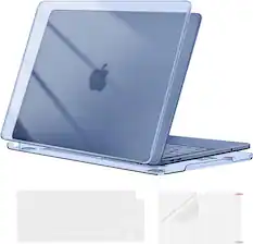 Front. mosiso - For MacBook Neo Case 13 inch 2026 Release A3404 with A18 Pro Chip, Protective Hard Shell&Keyboard Cover&Screen Protector - Crystal Indigo.