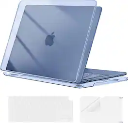 mosiso - For MacBook Neo Case 13 inch 2026 Release A3404 with A18 Pro Chip, Protective Hard Shell&Keyboard Cover&Screen Protector - Crystal Indigo